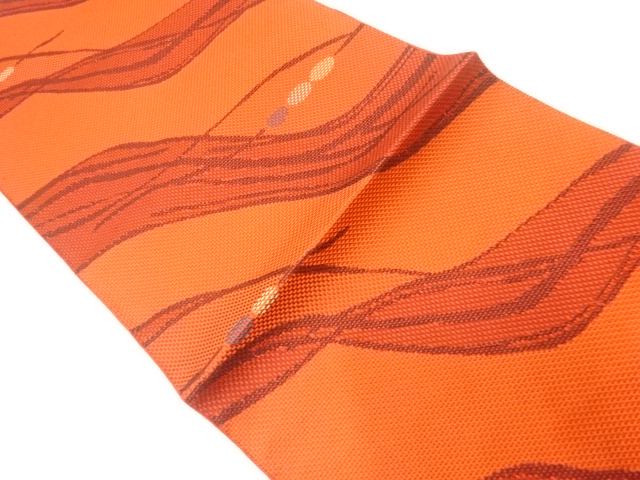 JAPANESE NAGOYA OBI / CHIKUZEN HAKATA / WOVEN ABSTRACT